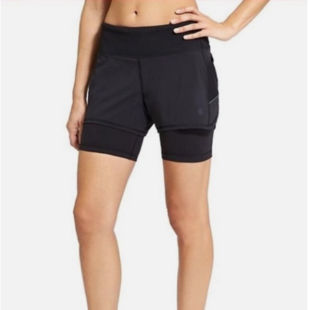 Athleta Running Shorts With Compression Long Shor… - image 2